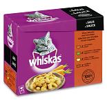 Whiskas kattenvoer Adult Vlees selectie in Saus 12 x 100 gr