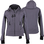 QHP softshell jas Gwen dames antraciet