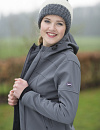 QHP softshell jas Gwen dames antraciet