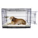 Hondenbench Premium met Deur en Schuifdeur Zwart